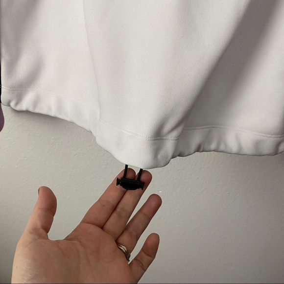 DKNY Pink White & Black Colorblock Tech Pullover Sweatshirt Anorak - Picture 8 of 12